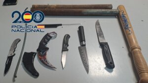 Armas incautadas reyerta Malilla